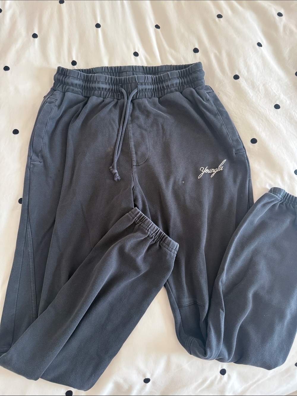 YoungLA Charcoal Black Jogger Sweatpants